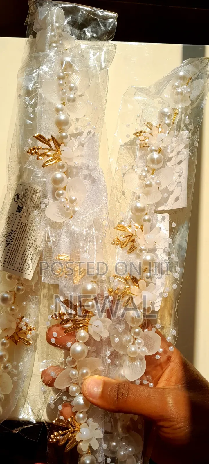White Pearl Bendable Hair Bands Elegant & Beautiful