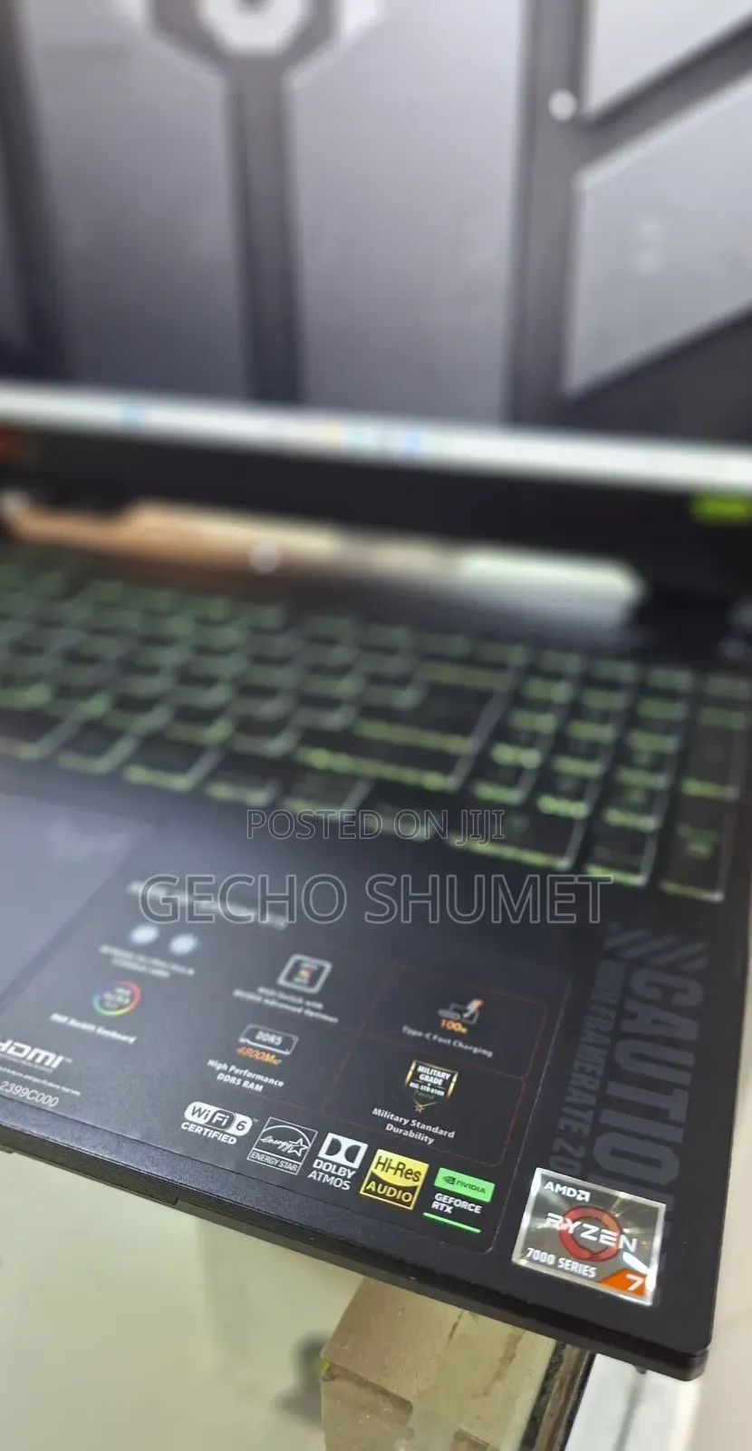 New Laptop Asus TUF Gaming A15 16GB AMD Ryzen 7 SSD 512GB