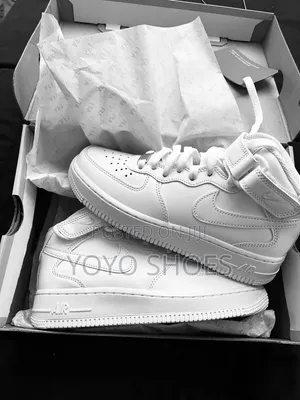 Nike Air Force 1classic All-White High Fashion Sneaker Shoe Men's