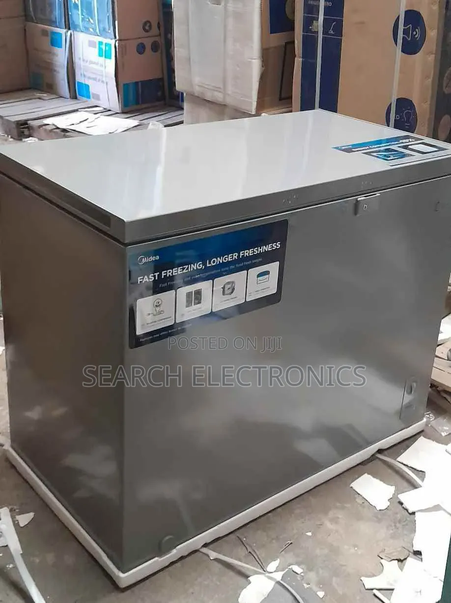 Midea 340,l Deep Freez Steeless Steel Smart Fridge