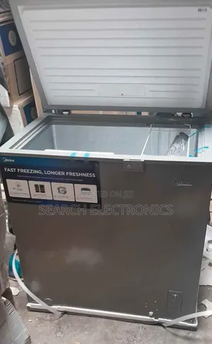 Midea 340,l Deep Freez Steeless Steel Smart Fridge