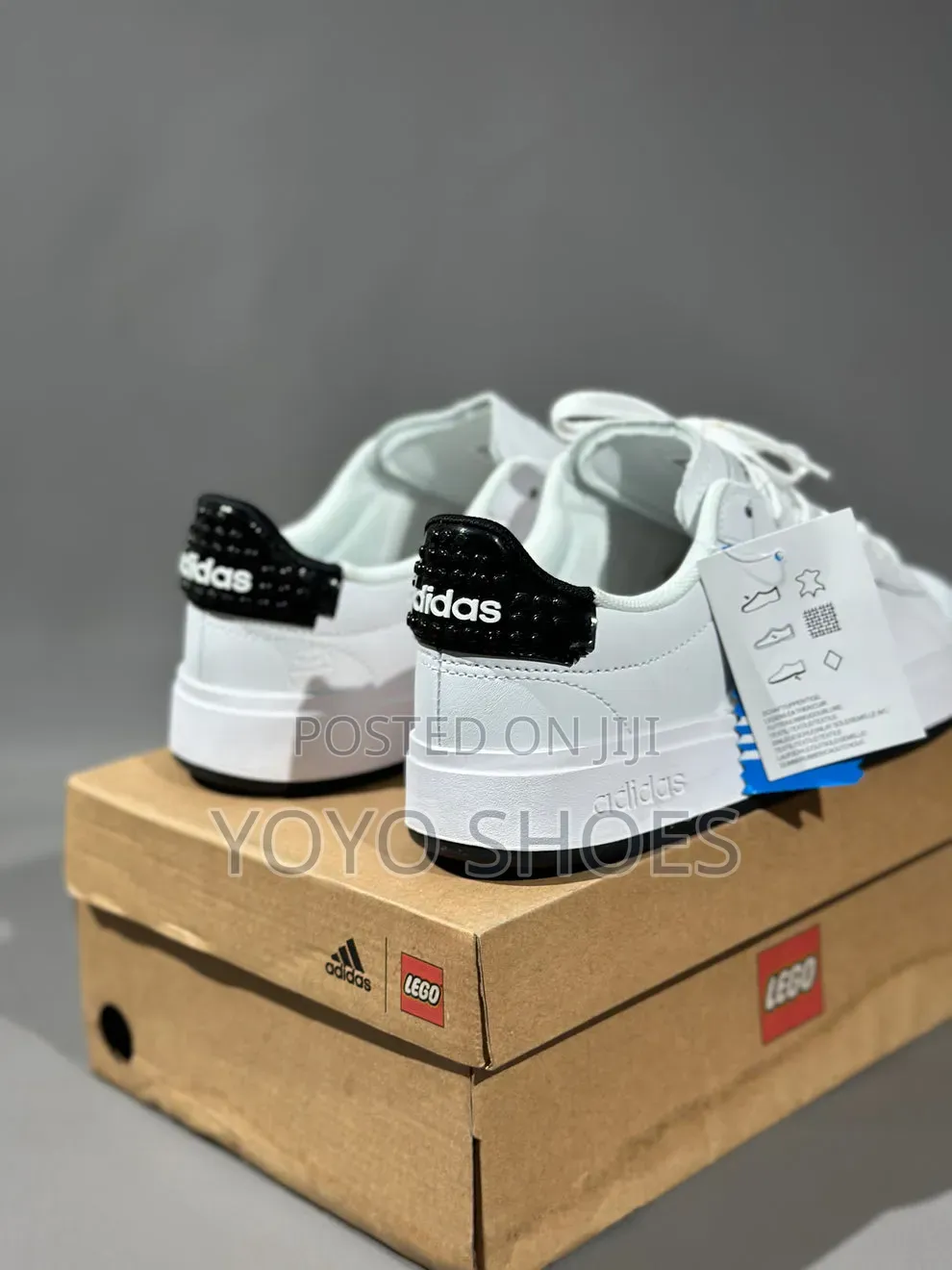 Adidas Grand Court X Lego Low-Top White Black Fashion Sneaker Men's
