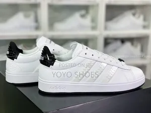 Adidas Grand Court X Lego Low-Top White Black Fashion Sneaker Men's