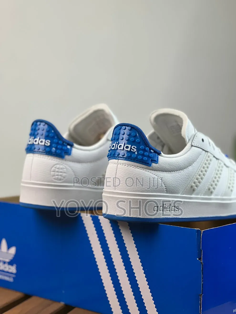 Adidas Grand Court X Lego "White Shock Blue Fashion Sneaker Men's