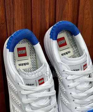 Adidas Grand Court X Lego "White Shock Blue Fashion Sneaker Men's