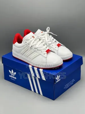 Adidas Grand Court X Lego "White/Red Fashion Sneaker Men's Shoes