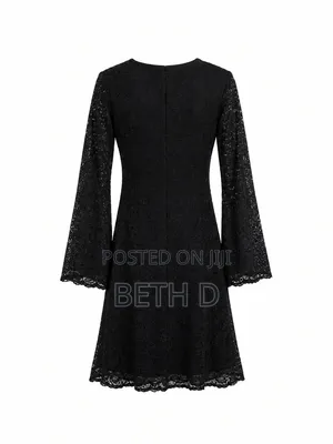 Black Floral Lace Dress