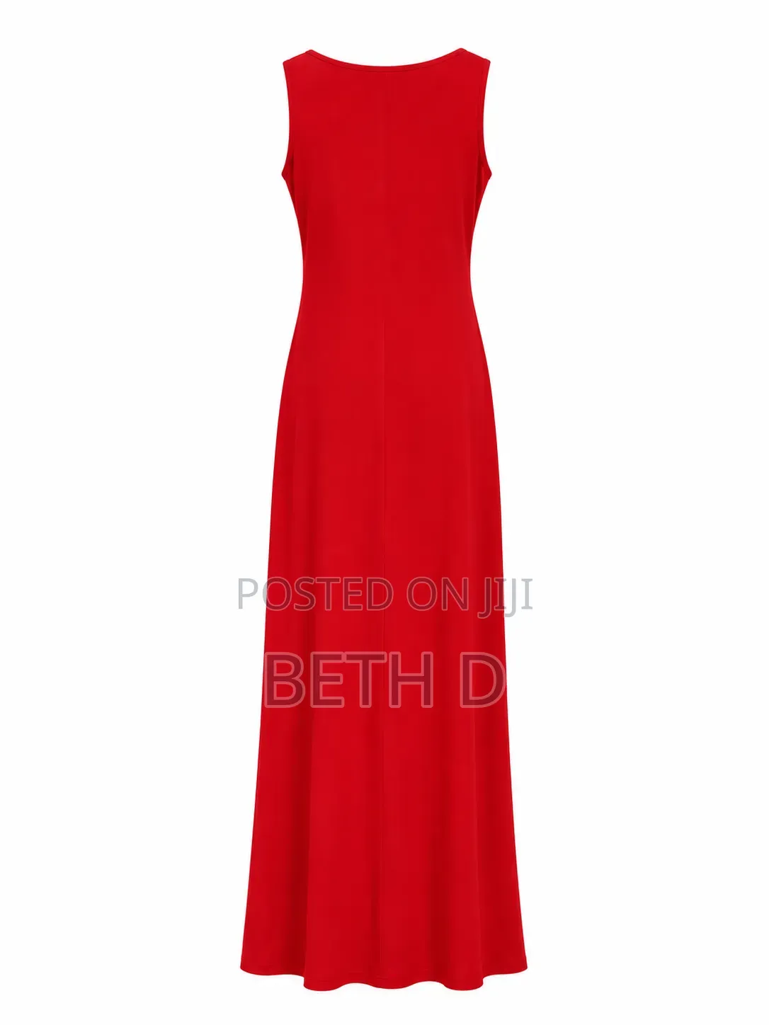 Elegant Red Floor-Length Dress (የእራት ቀሚስ)