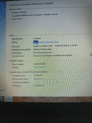 Laptop Toshiba Satellite C55 4GB Intel Core i3 HDD 256GB