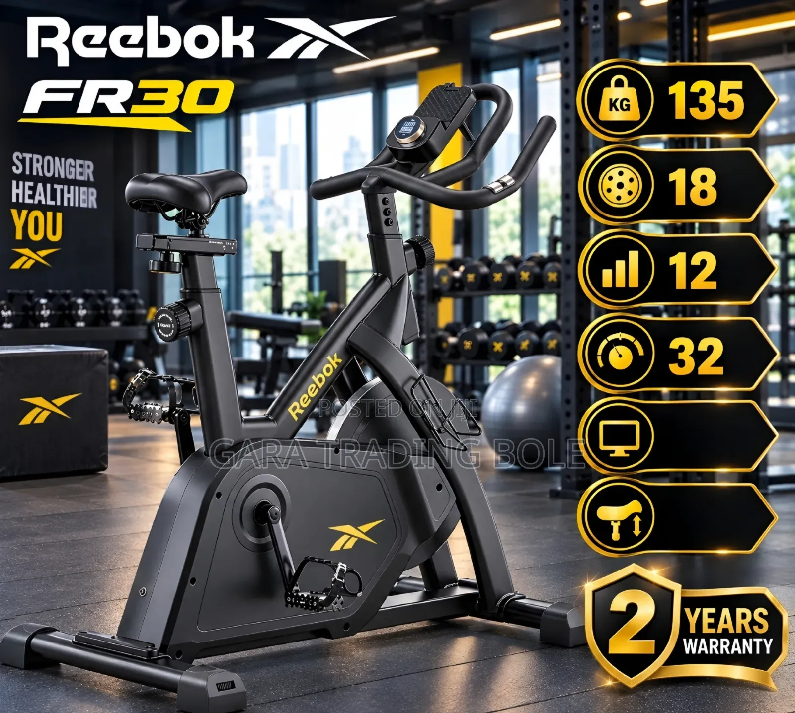  Reebok FR30 Exercise Bike – Professional Indoor Cycling!