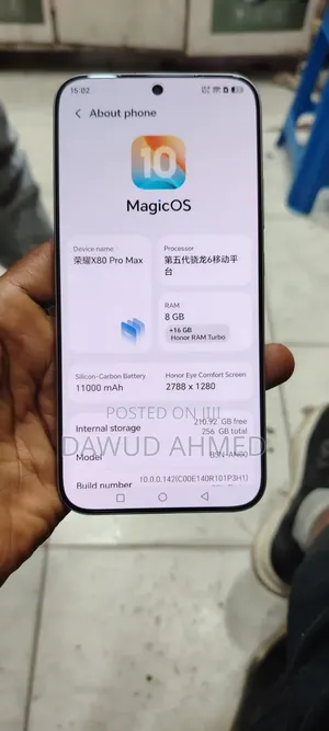 New Honor X80 Pro Max 512 GB White