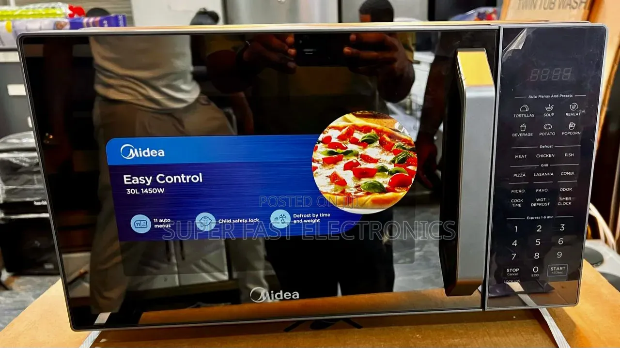 Midea Microwave Oven Easy Control 30L Digital – 1450W, 11 Auto Menus