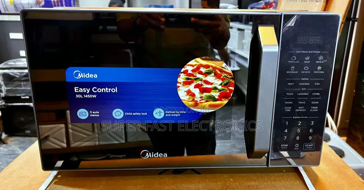 Midea Microwave Oven Easy Control 30L Digital – 1450W, 11 Auto Menus
