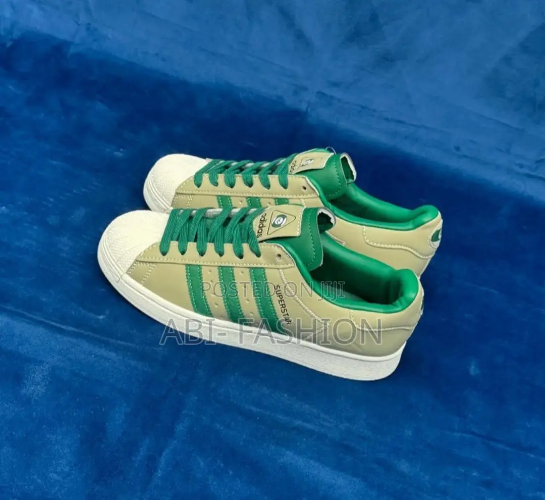 Adidas Originals Superstar Tan Green Sneakers – New Arrival