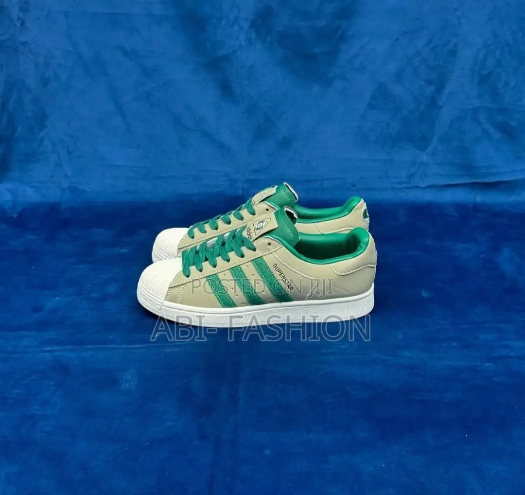 Adidas Originals Superstar Tan Green Sneakers – New Arrival