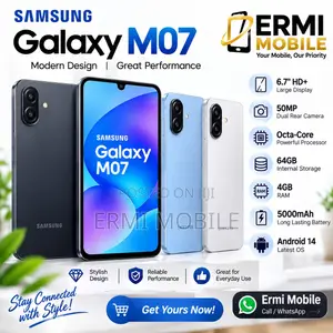 New Samsung Galaxy M07 64 GB Black