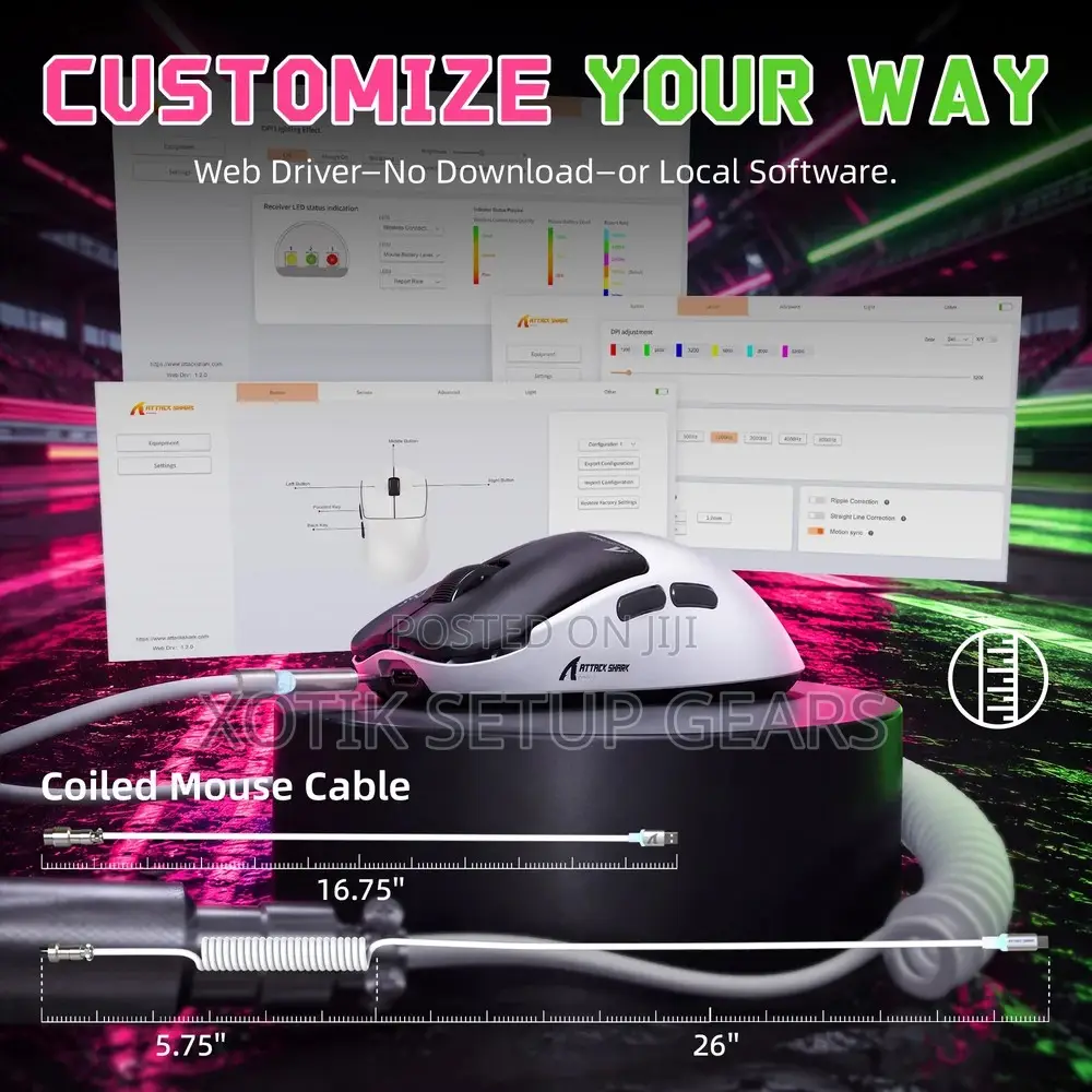 [PRE-ORDER] ATTACK SHARK F1 AIR Wireless Gaming Mouse - Flagship Mouse