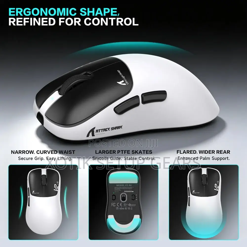 [PRE-ORDER] ATTACK SHARK V2 AIR Wireless Gaming Mouse - Flagship Mouse