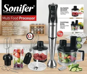Sonifer Hand Blender 10-in-1 Multi Food Processor & Set – 1000W