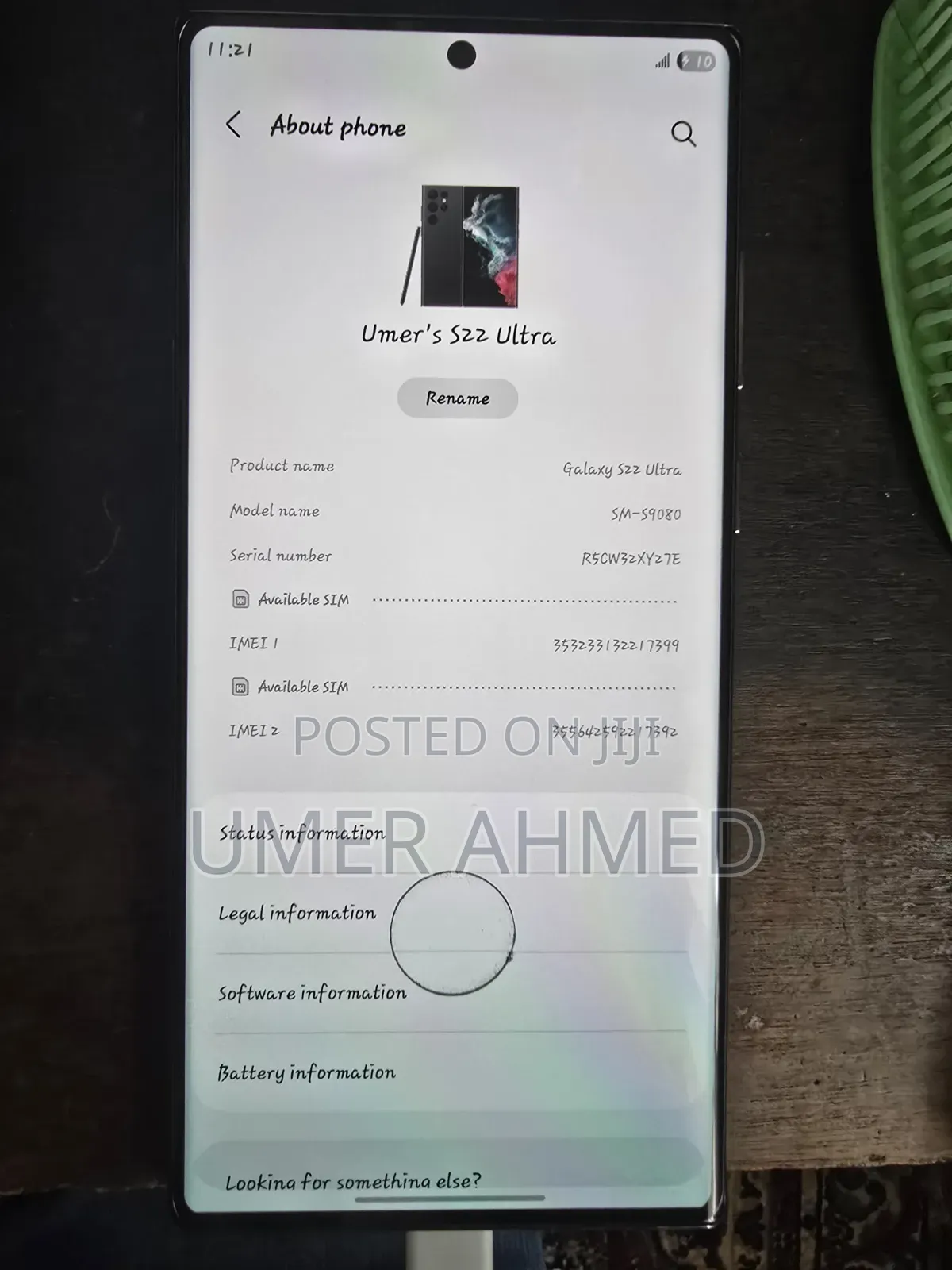 Samsung Galaxy S22 Ultra 256 GB Black