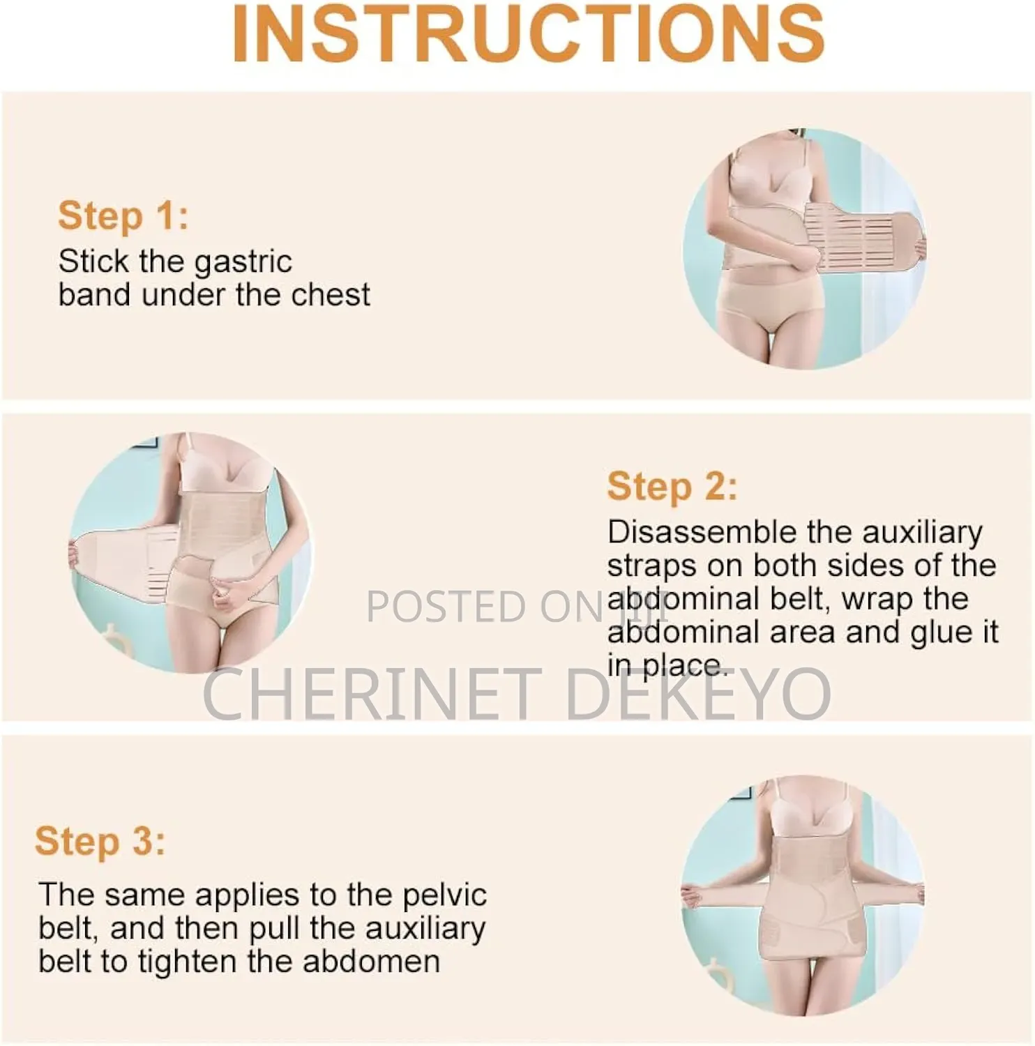 3 in 1 Postpartum Support Recovery Belly Belt