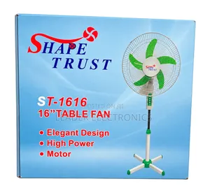 Shape Trust Table Fan – Powerful Airflow | Compact Design & Everyday