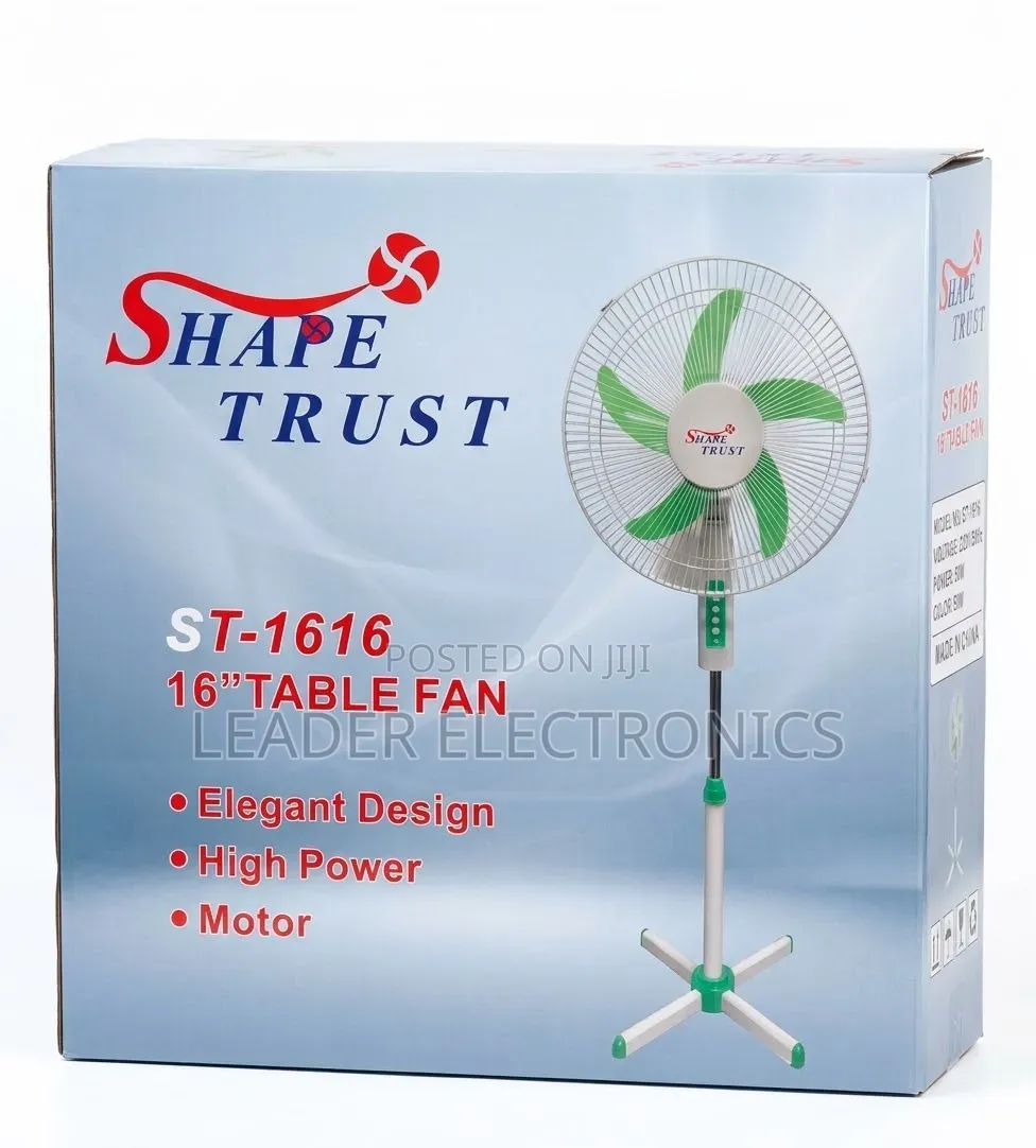 Shape Trust Table Fan – Powerful Airflow | Compact Design & Everyday