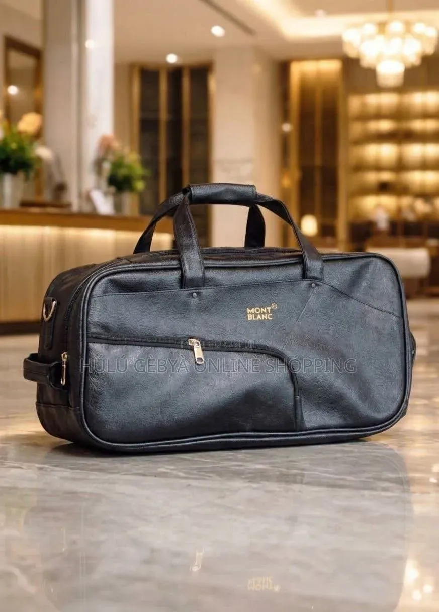 Mont Blanc Executive Leather Duffle Bag