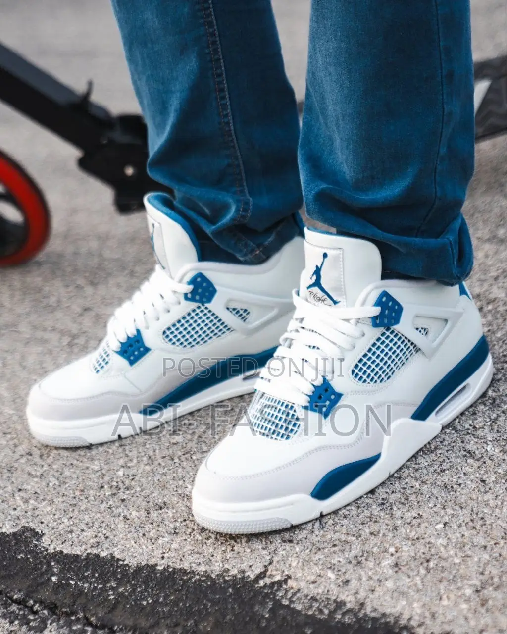 Air Jordan 4 Retro Military Blue Sneakers – New Arrival