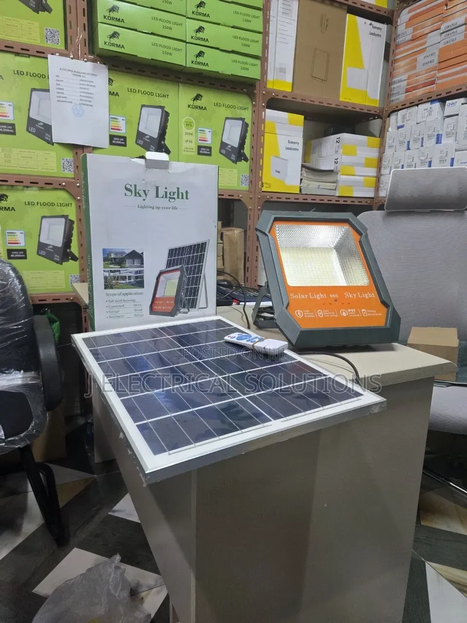 Sky Light IP67 Waterproof Solar LED Flood Light With Solar Panel