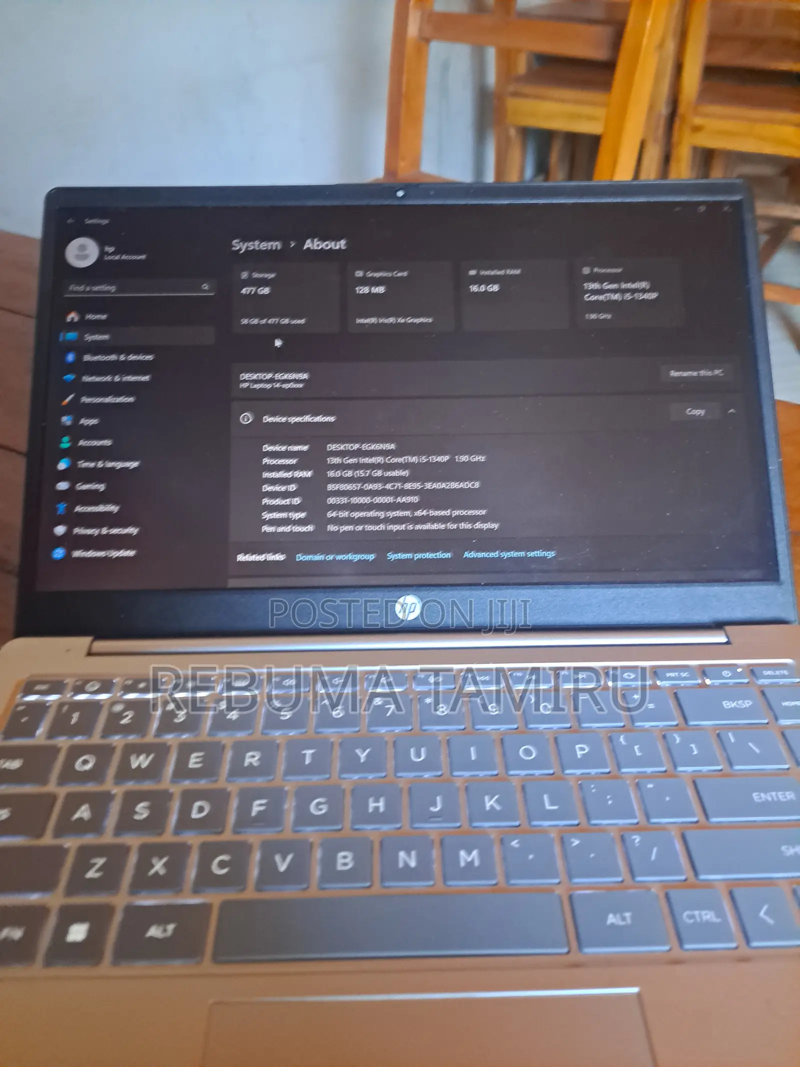 New Laptop HP 14-ep0063 16GB Intel Core i5 SSD 500GB