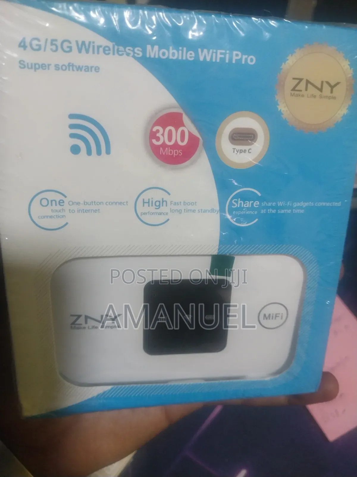ZNY 4g/5g Wireless Mobile WiFi Pro (300 Mbps)