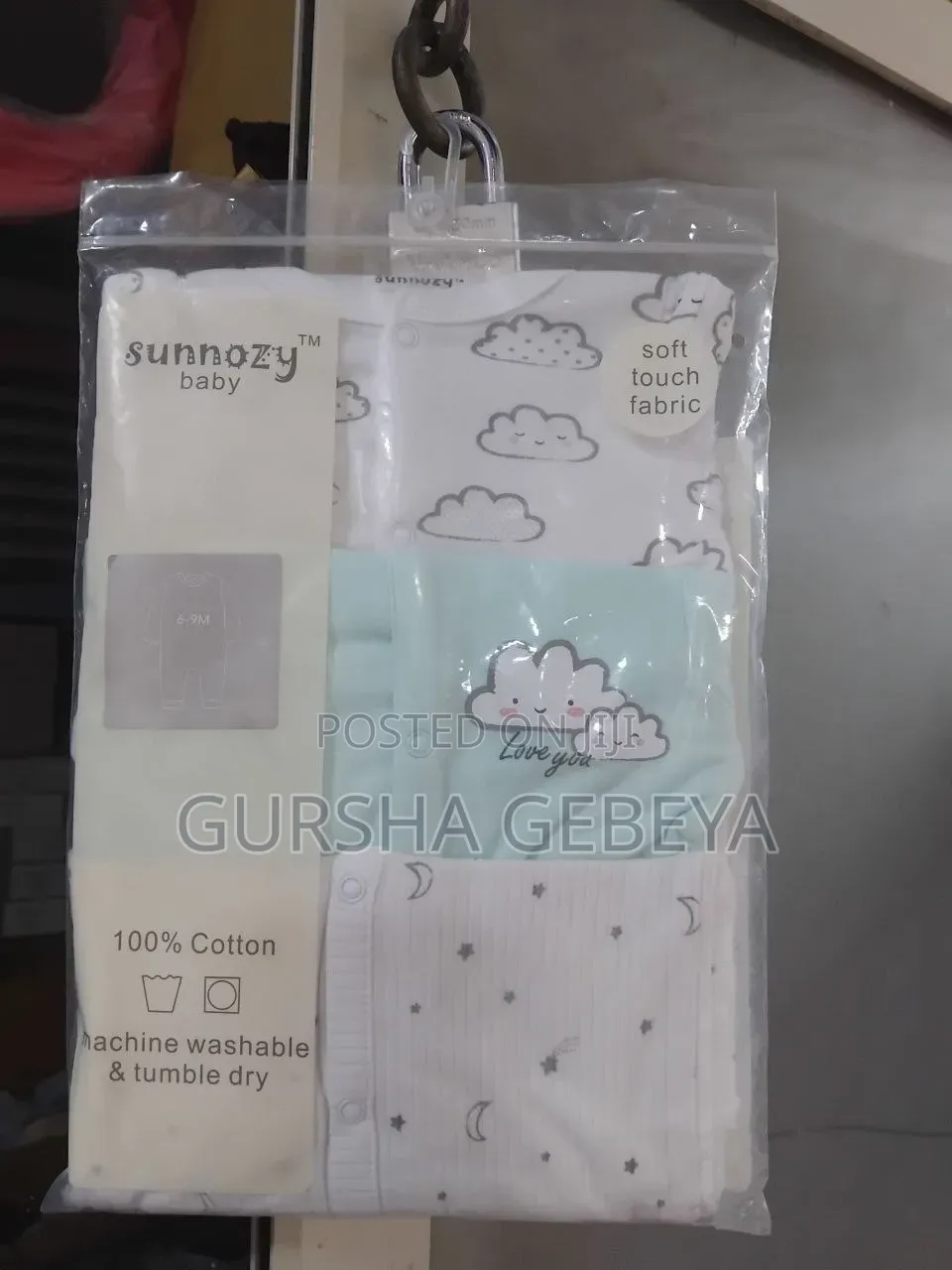 3-Piece Newborn Baby Foot Wrapped Jumpsuit