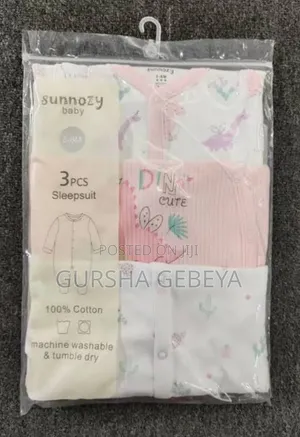 3-Piece Newborn Baby Foot Wrapped Jumpsuit