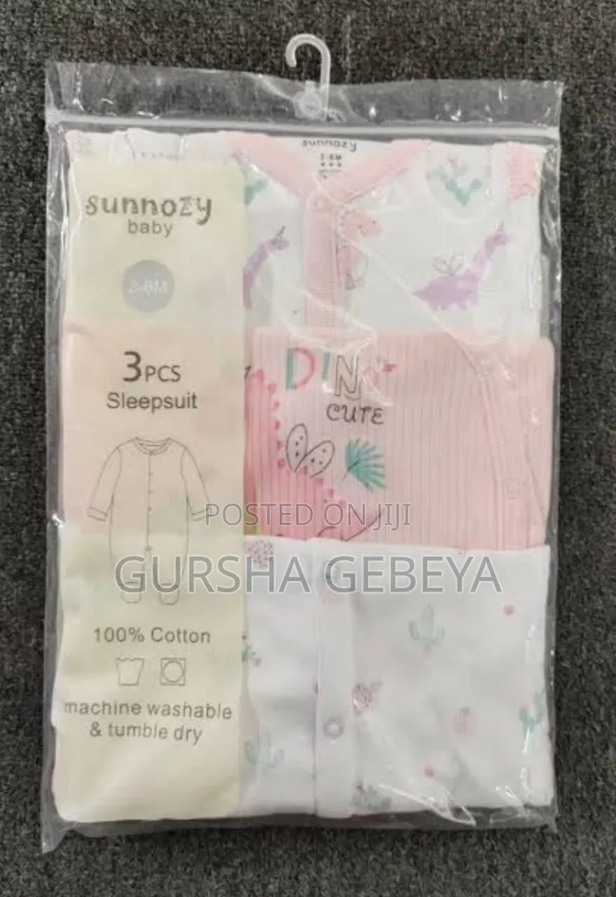 3-Piece Newborn Baby Foot Wrapped Jumpsuit