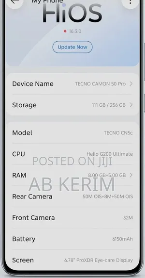 Tecno Camon 50 Pro 256 GB Black