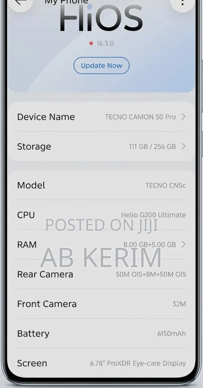 Tecno Camon 50 Pro 256 GB Black