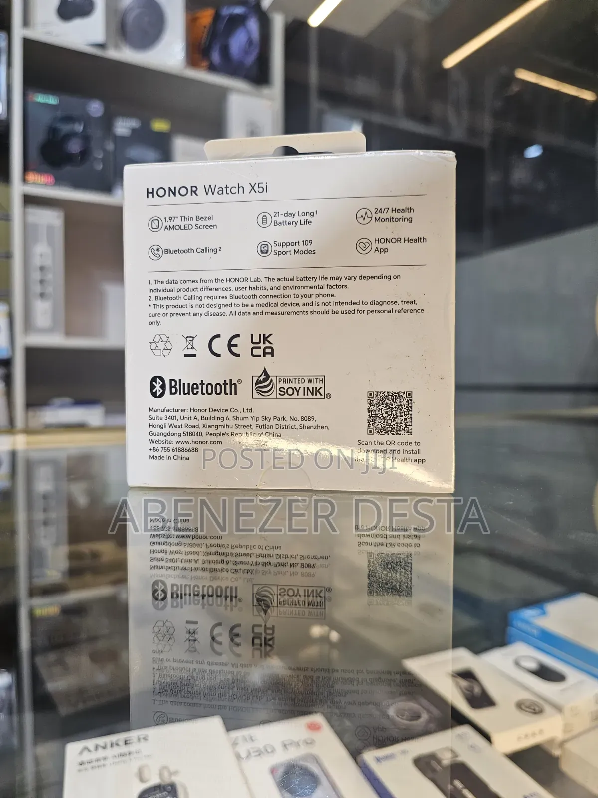 Retail Box for the Honor Watch X5i Smartwatch.