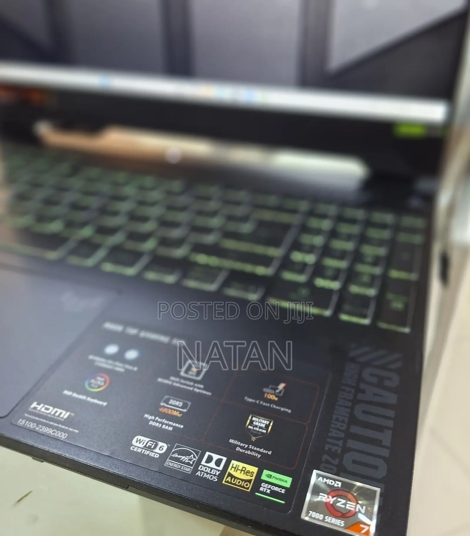 New Laptop Asus TUF Gaming A15 16GB AMD Ryzen 7 SSD 512GB