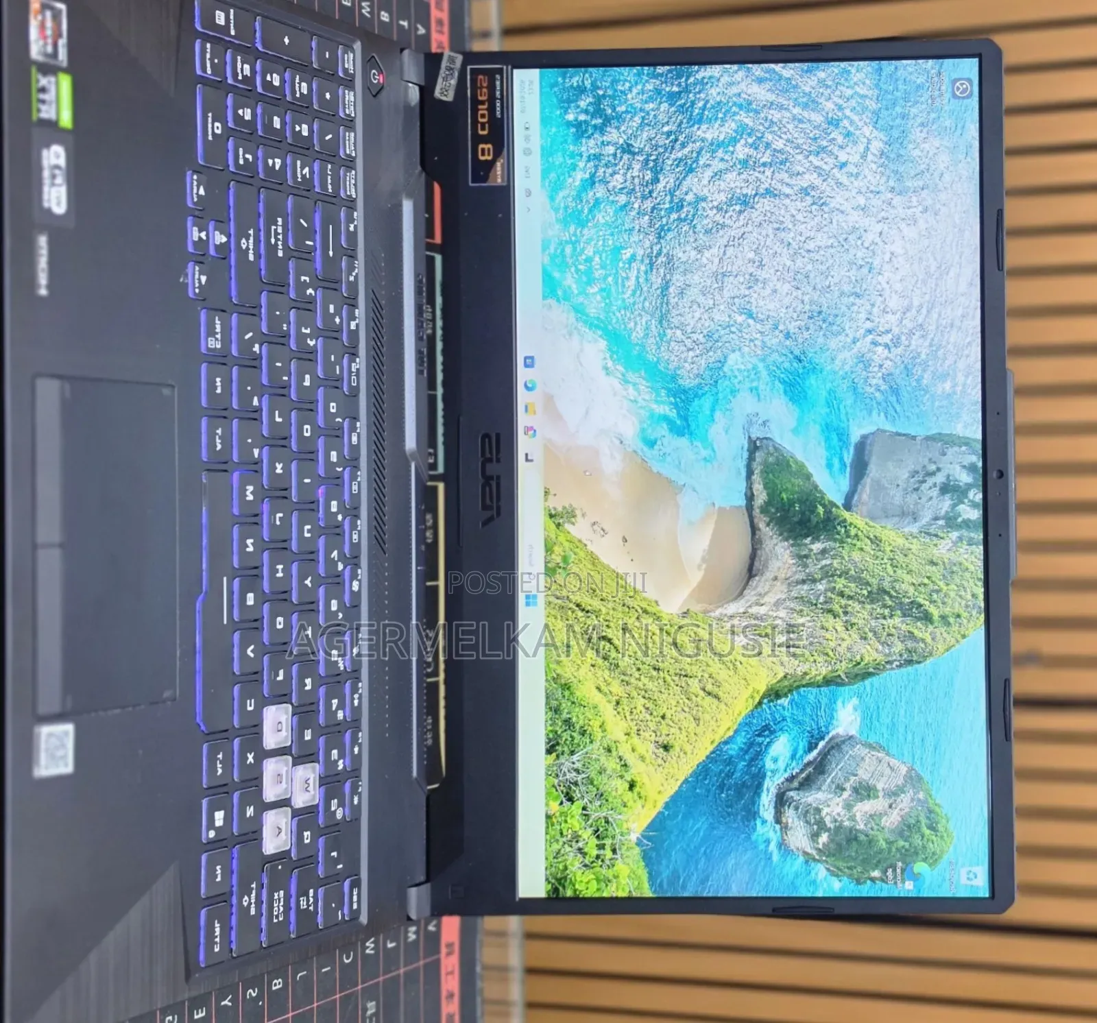 New Laptop Asus TUF Gaming A15 16GB AMD Ryzen 7 SSHD (Hybrid) 512GB