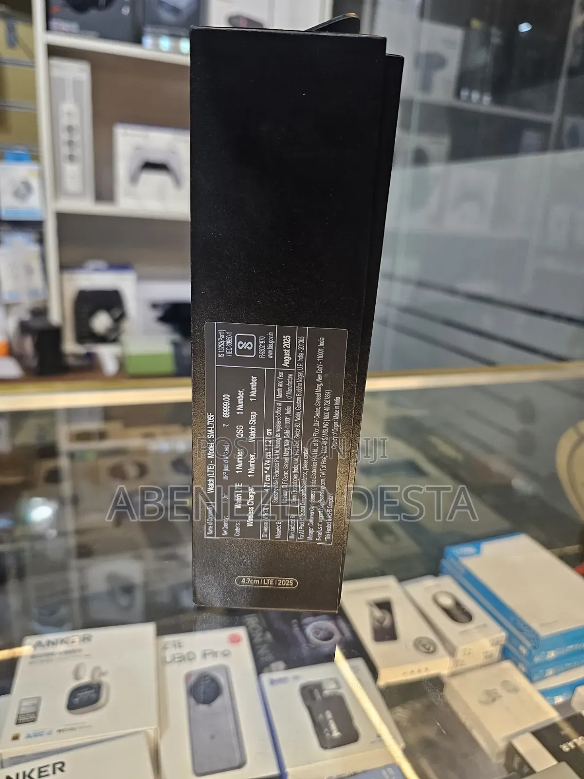 Samsung Galaxy Watch Ultra (47mm, LTE) in The
Titanium Blue Colorway.