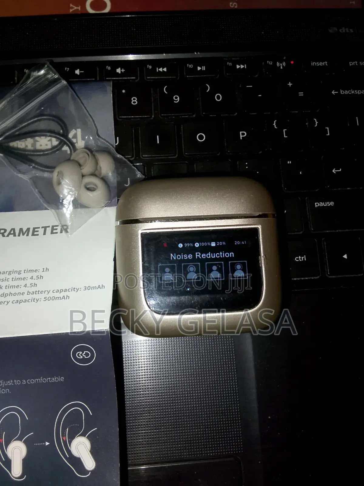 YW05 Smart Wireless Earbuds W/LCD Screen Charging Case&Noise Reduction