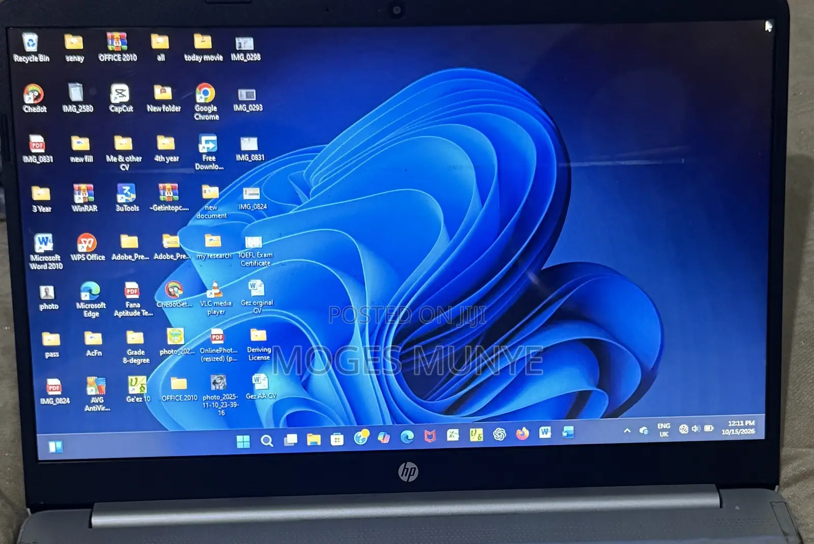Laptop HP 15 8GB AMD Ryzen 3 SSD 256GB
