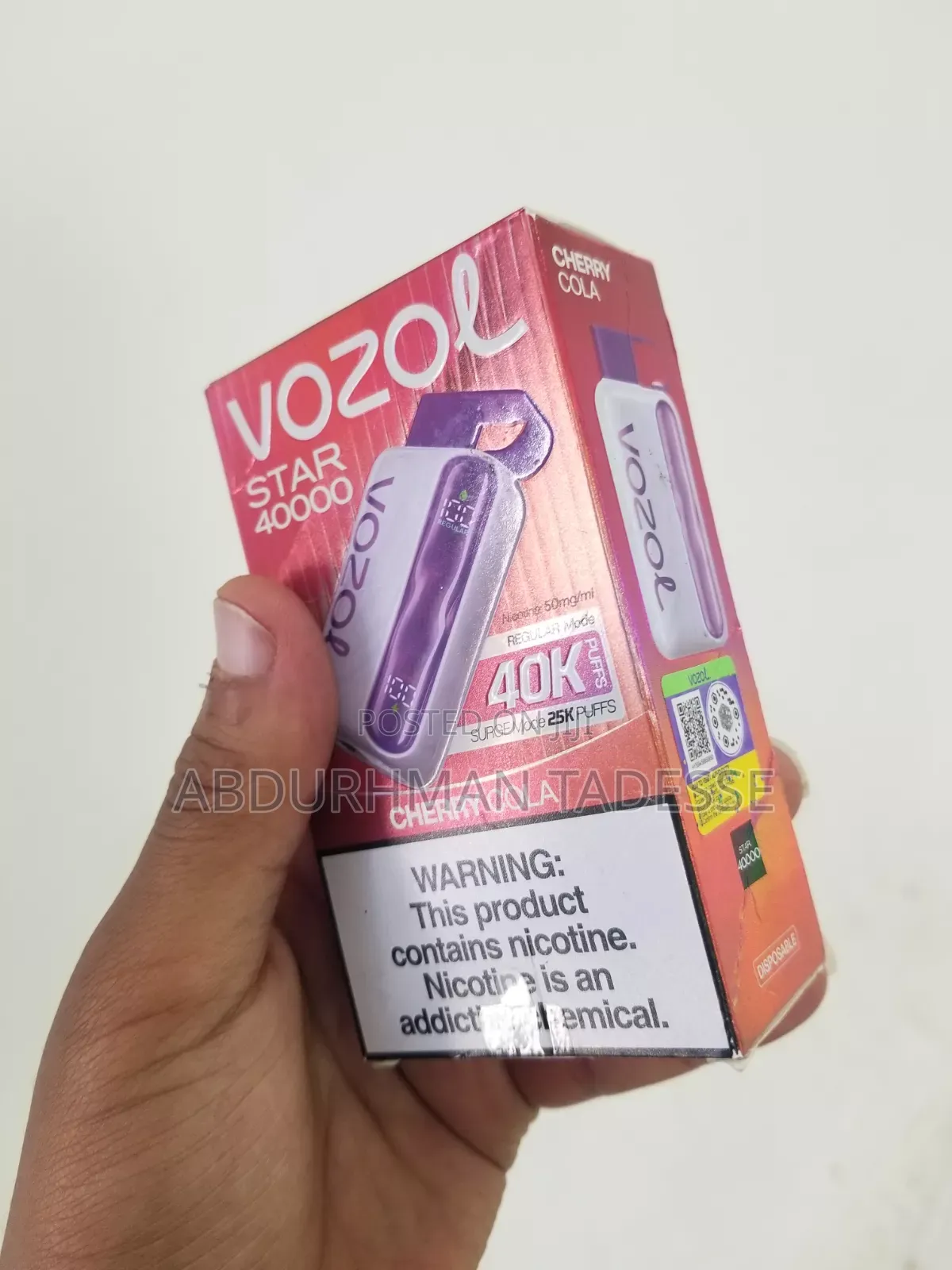 Vape Be Cherry Colla Ena Beteleyayu Amarachoch Yezen Metenal