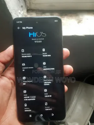 New Tecno Pop 8 128 GB Black