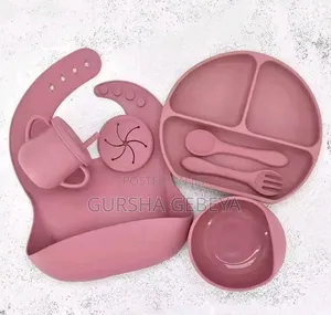 6 Piece Baby Feeding Silicone Set
