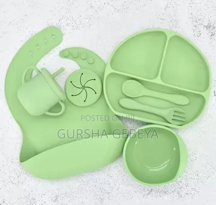 6 Piece Baby Feeding Silicone Set