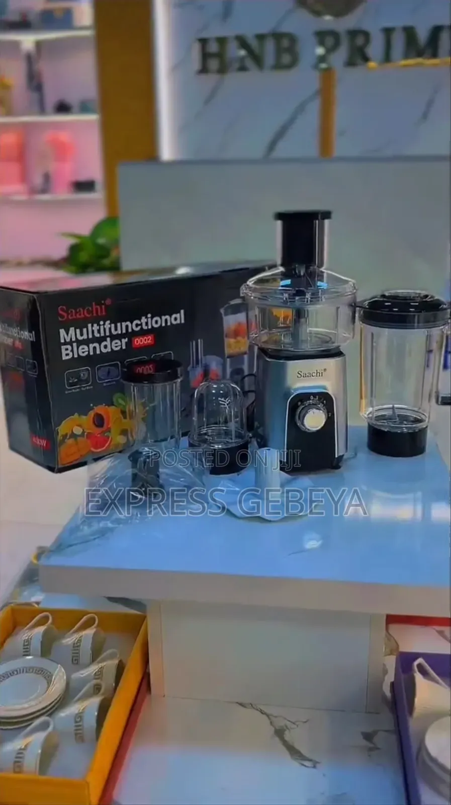 Saachi 4in1 Multifunctional Blender Food Processor ሽንኩርት, ካሮት, ስጋ መፍጫ