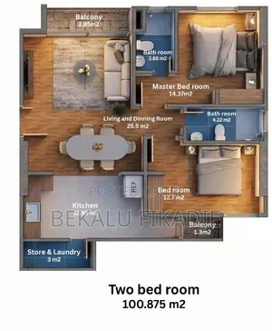 2bdrm Apartment in ሱቅ እና መኖሪያ, Yeka for sale