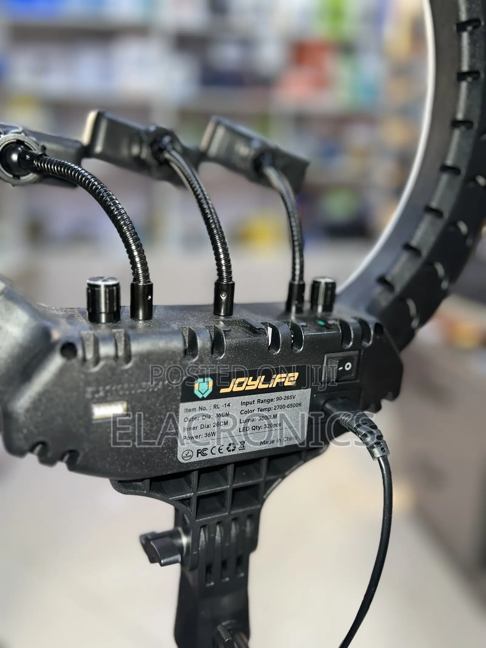 RL 14 Inch Ring Light RL-14 (3 Phone Holders)